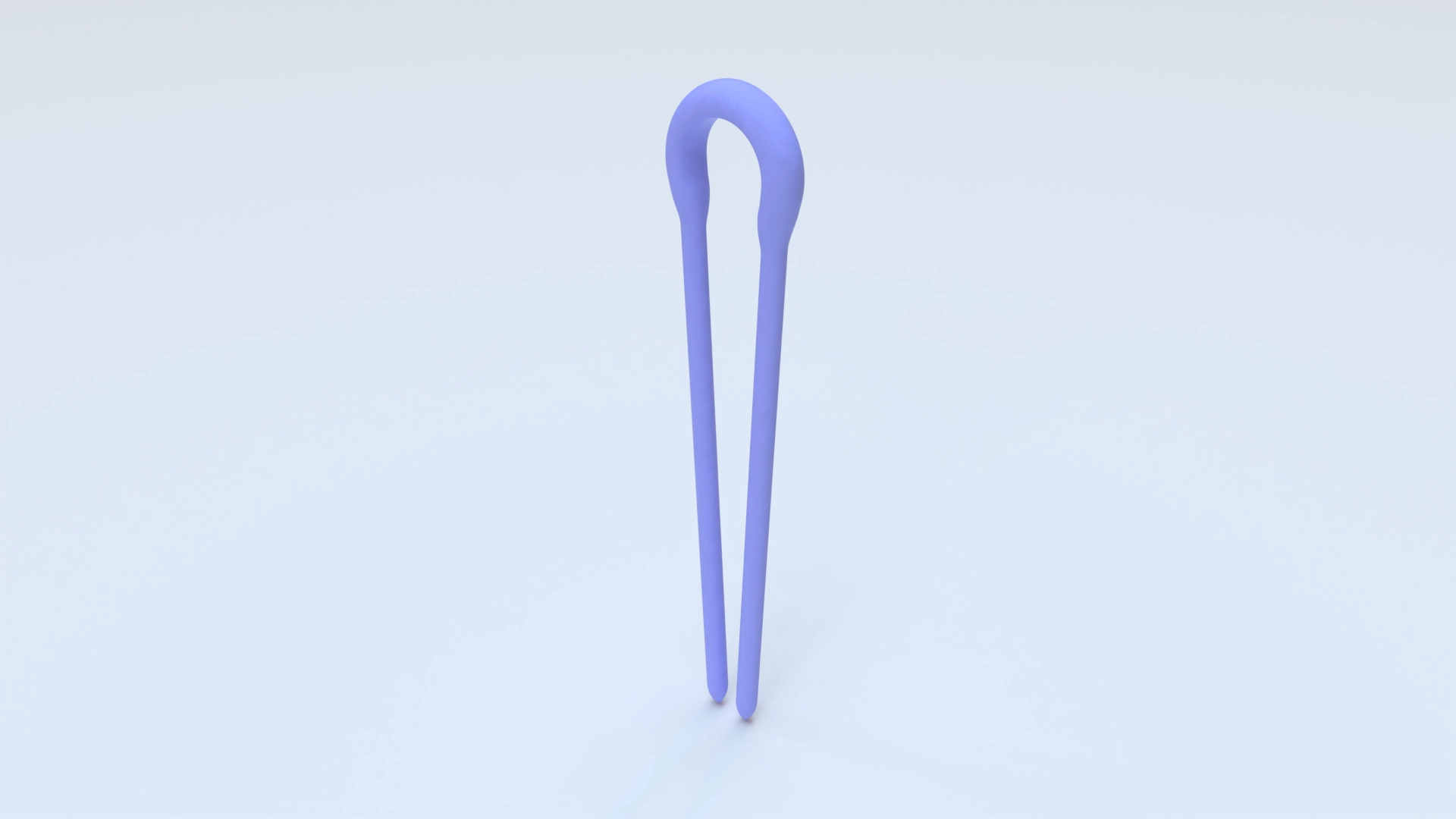 "U" hairpin 3D template 1, a 3D model on Womp