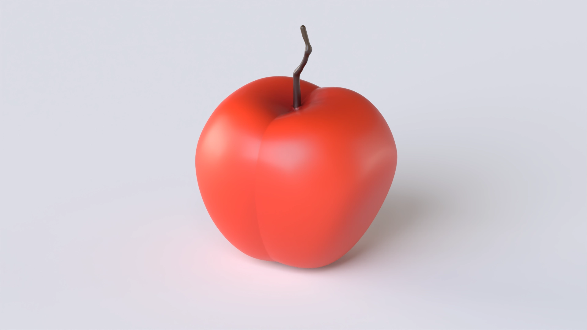 Apple, a 3D model on Womp