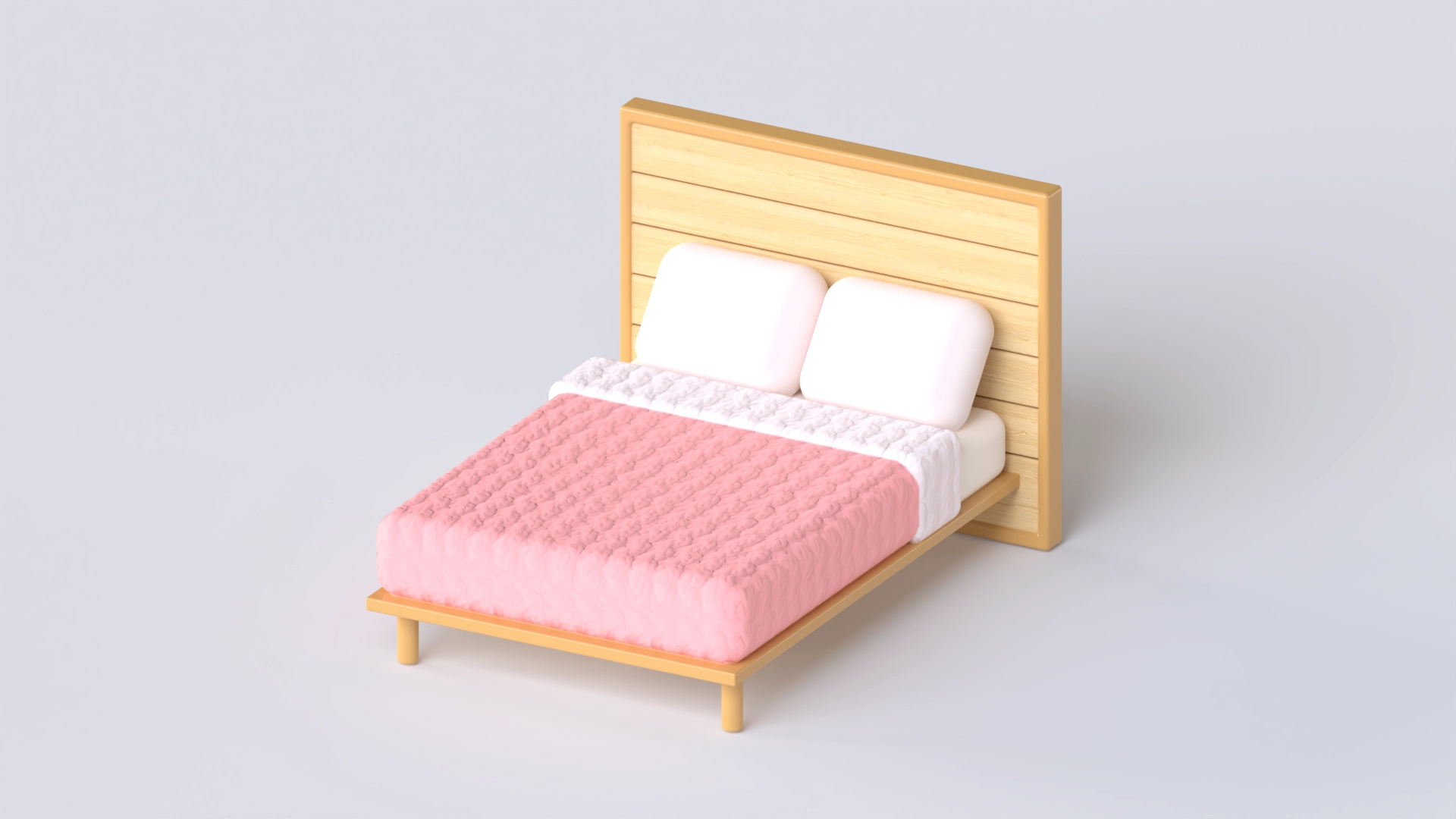Bed, a 3D model on Womp