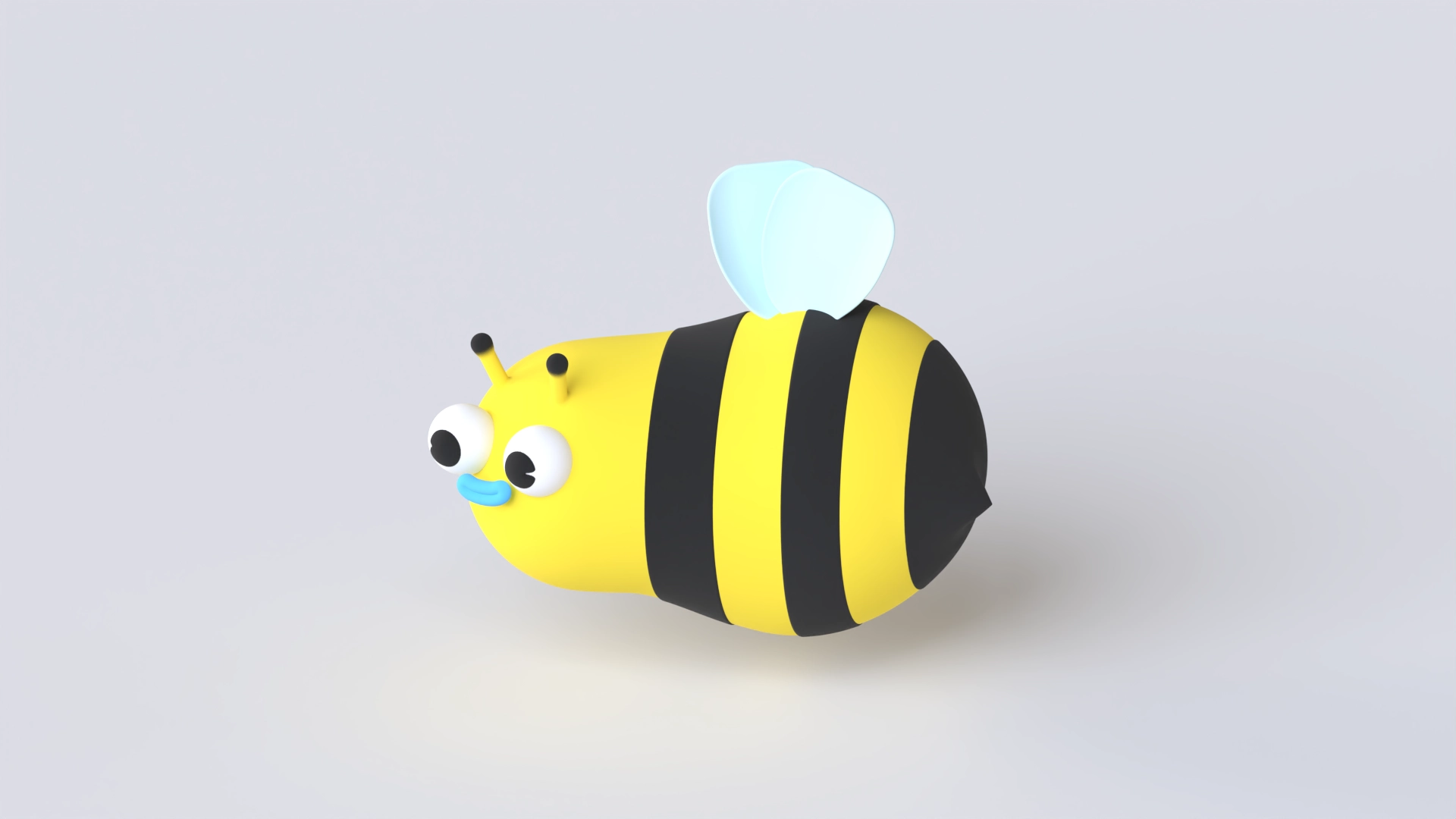 Bee Character, a 3D model on Womp