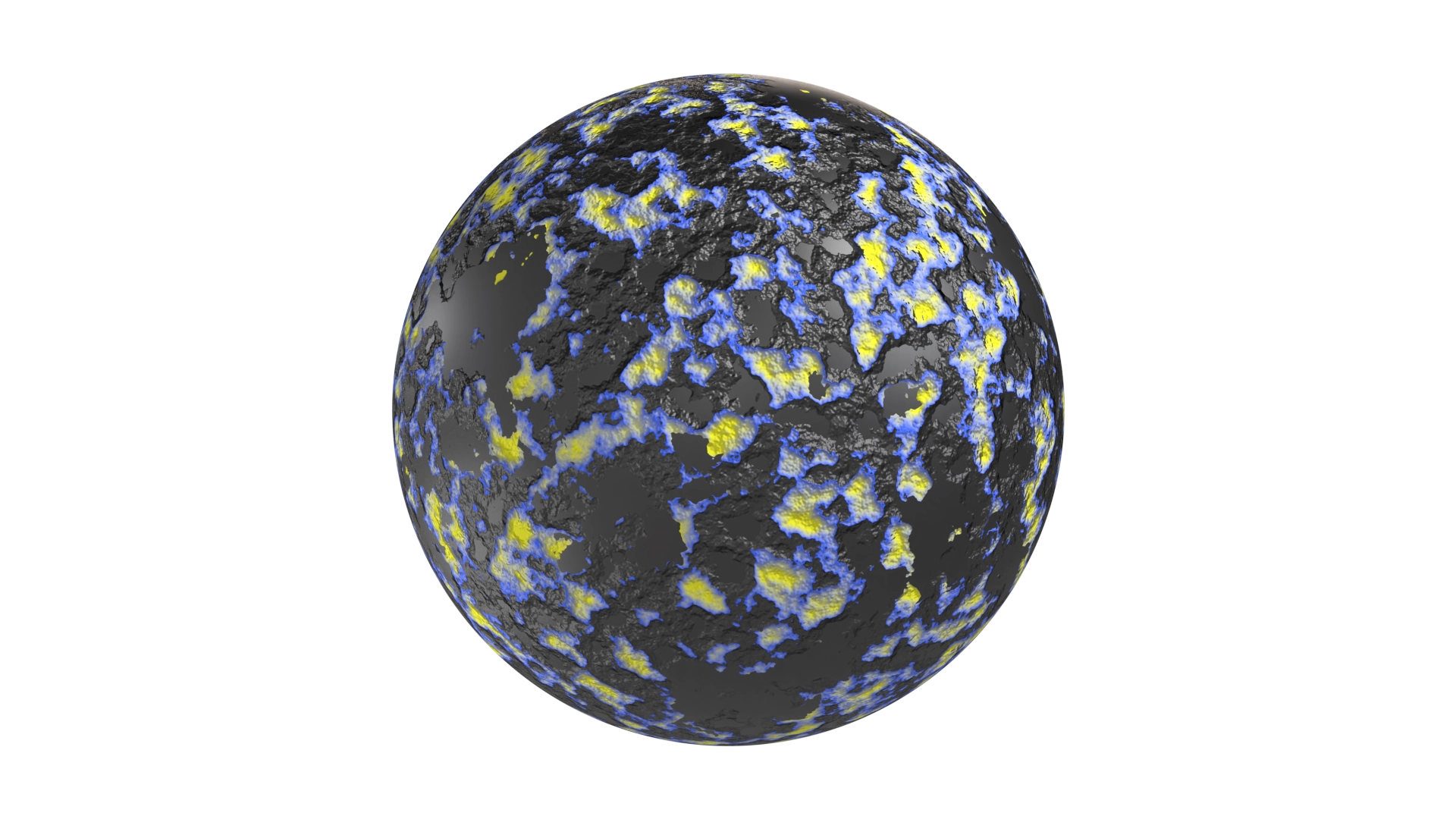 Black Plastic With Colored Spots, a 3D material on Womp