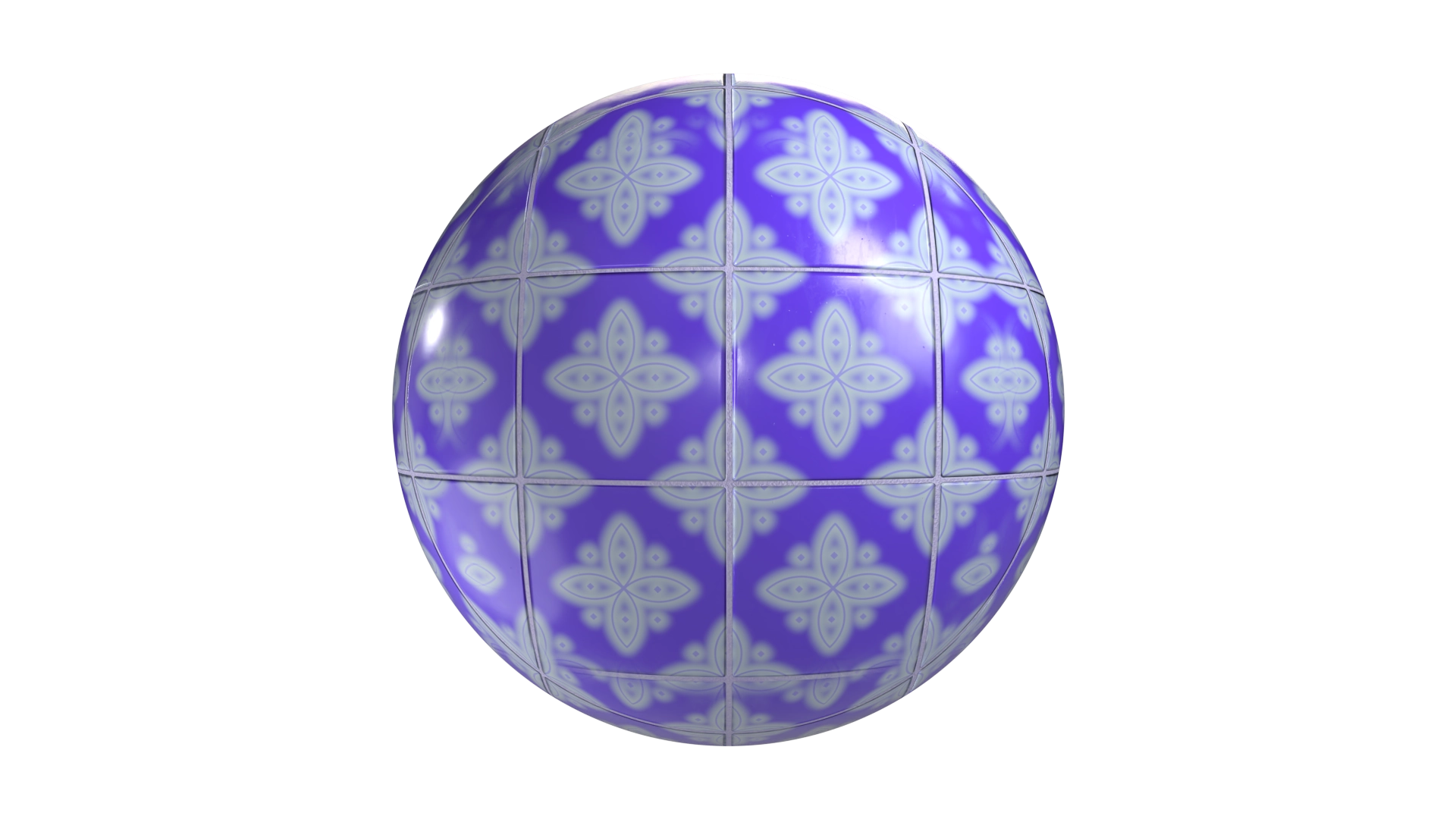 Blue Tile 1, a 3D material on Womp