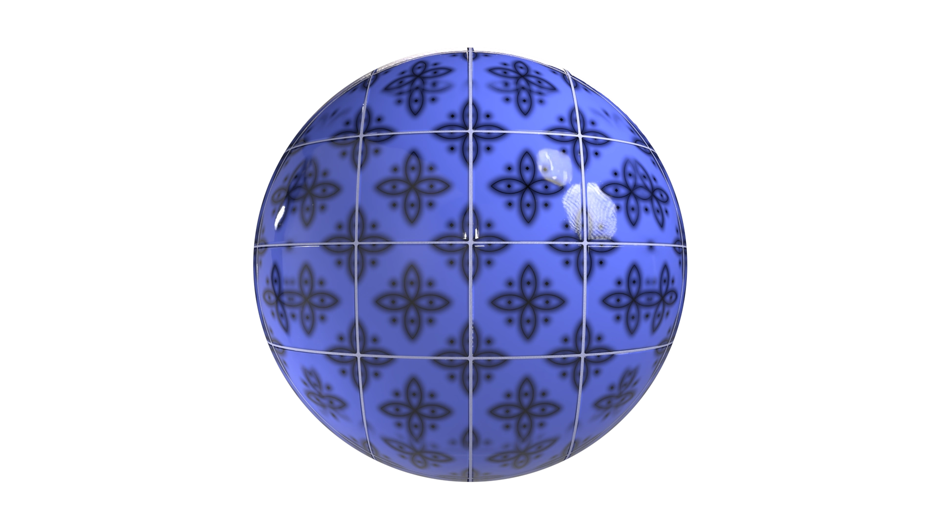 Blue Tile 3, a 3D material on Womp