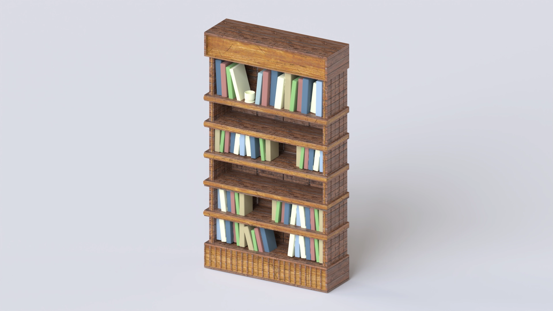 Bookshelf, a 3D model on Womp