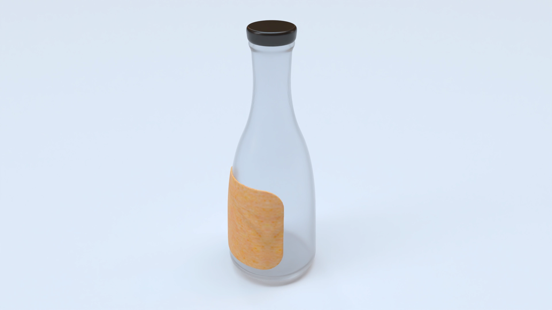 Bottles glass product label mockup 504130, a 3D model on Womp