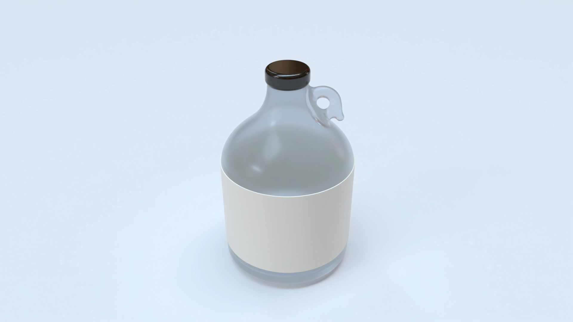 Bottles glass product label mockup 506900, a 3D model on Womp