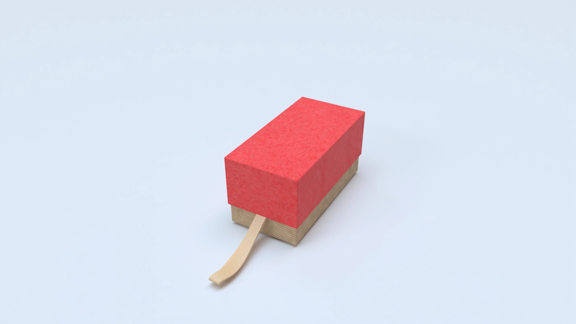 Box with lid rectangle box paper mockup 603630, a 3D model on Womp