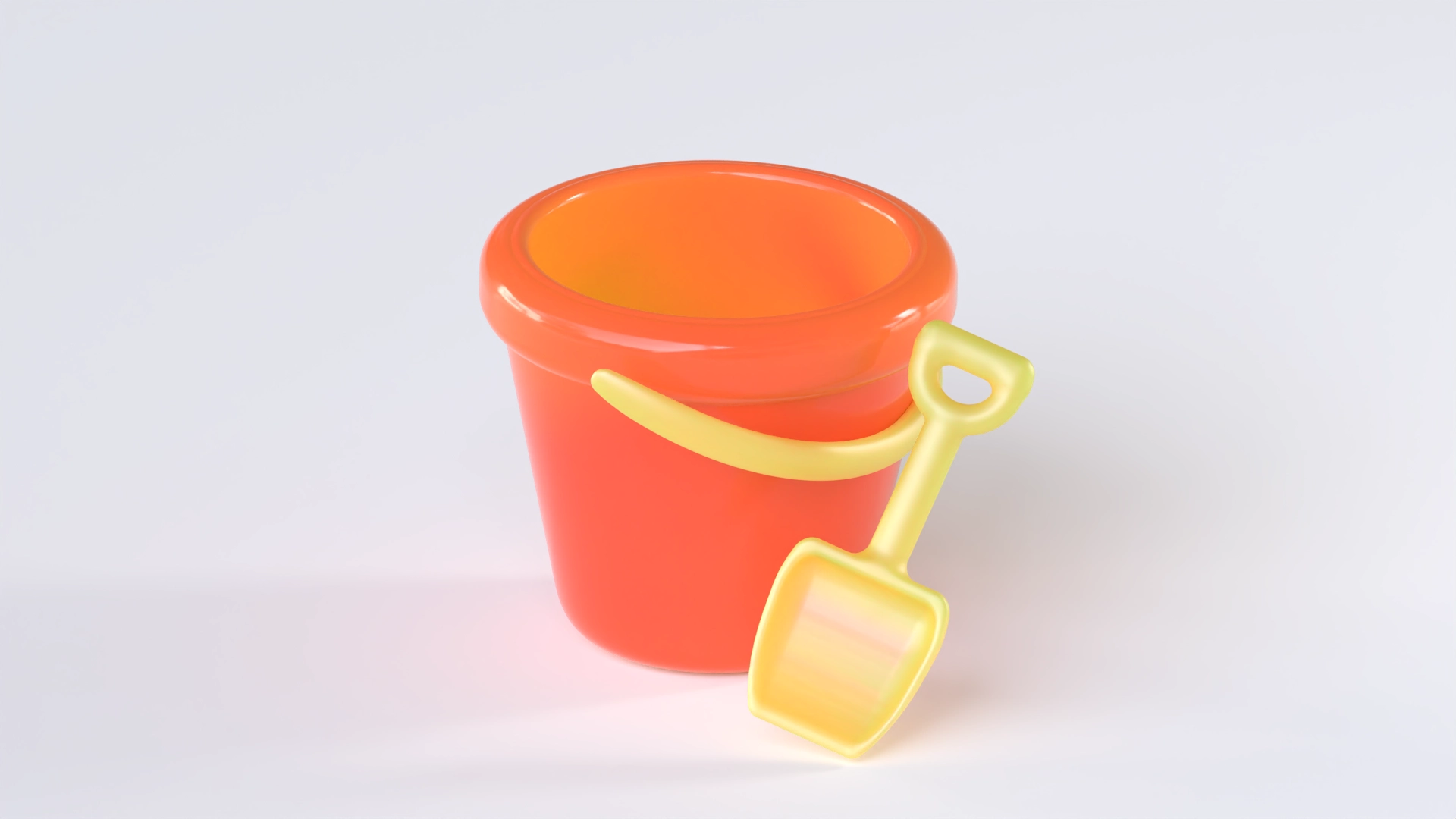 Bucket And Shovel, a 3D model on Womp