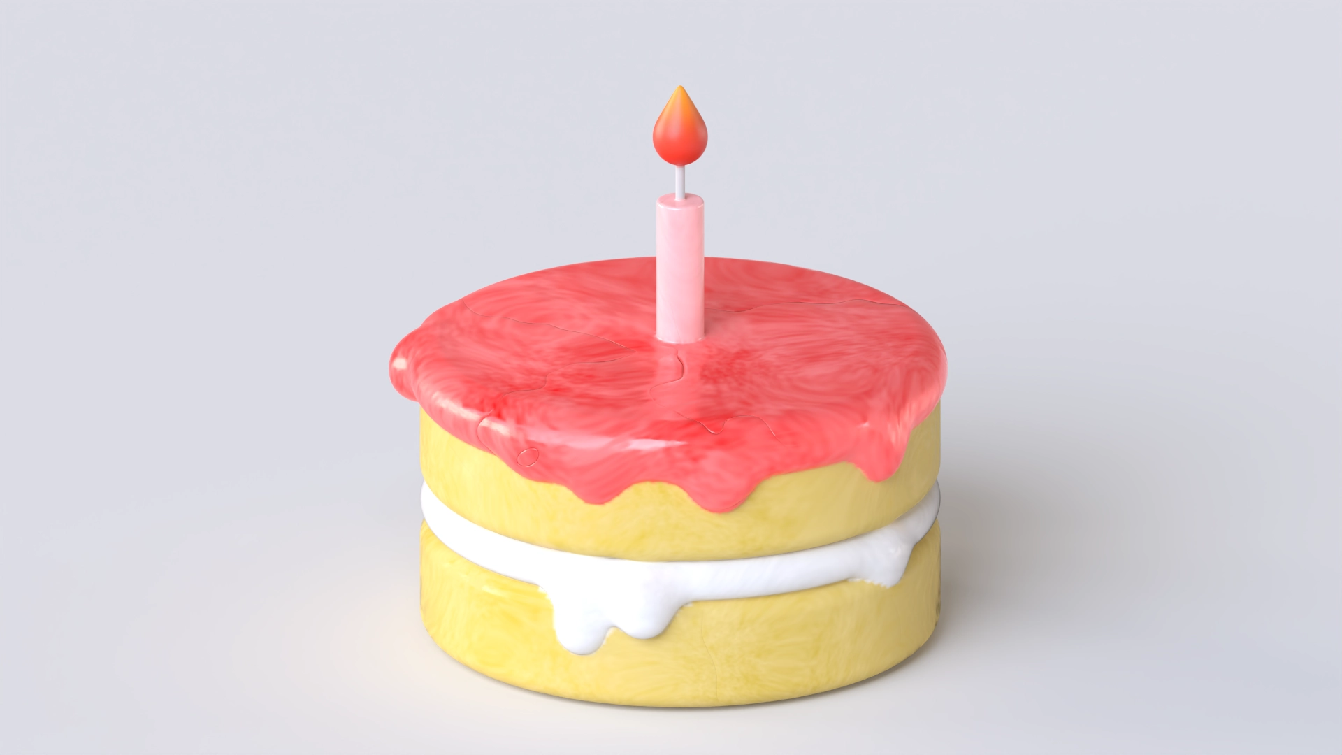 Cake, a 3D model on Womp