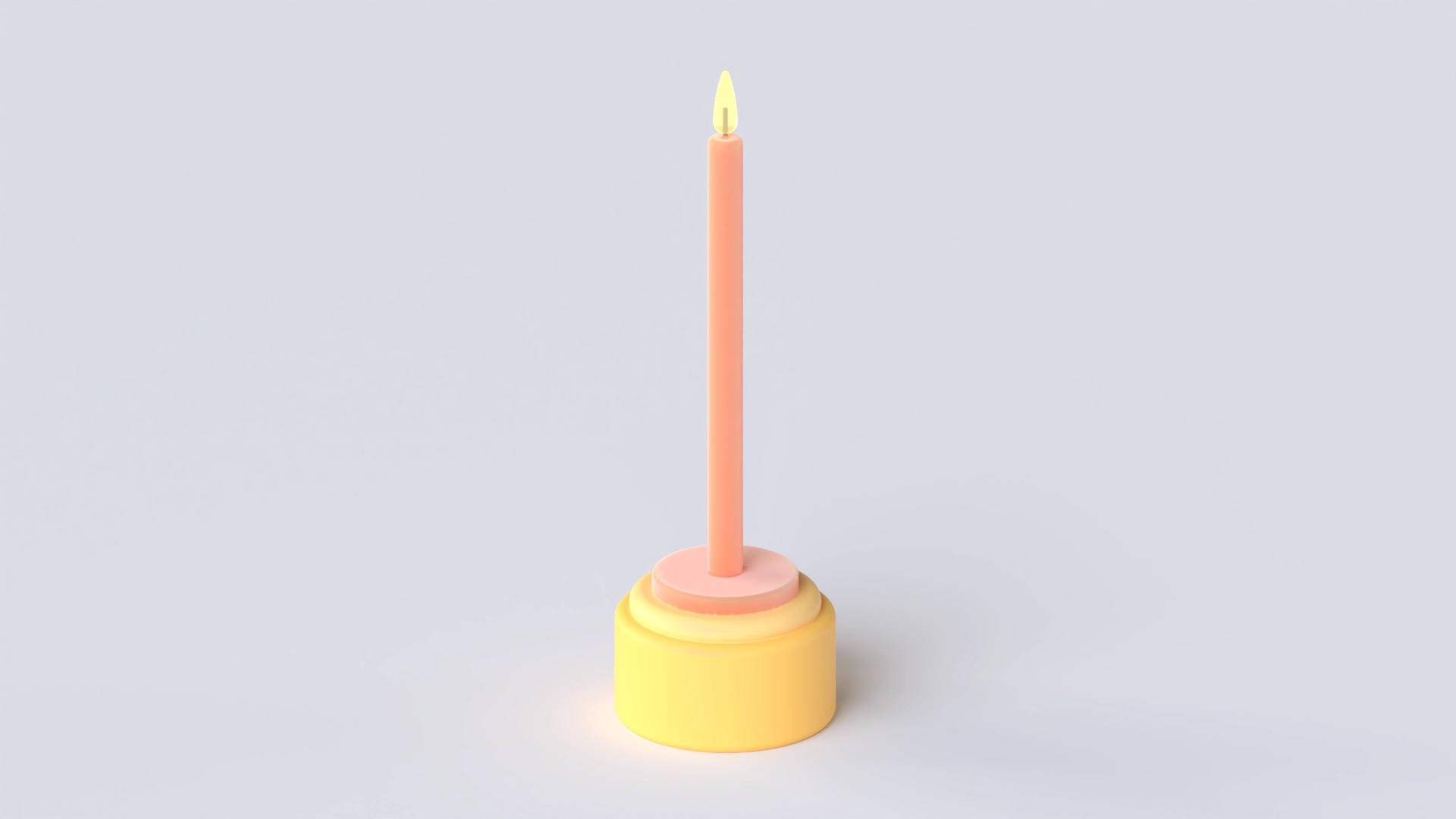 Candle, a 3D model on Womp