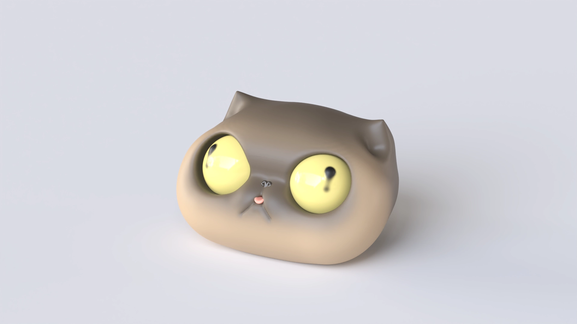 Cat Head, a 3D model on Womp