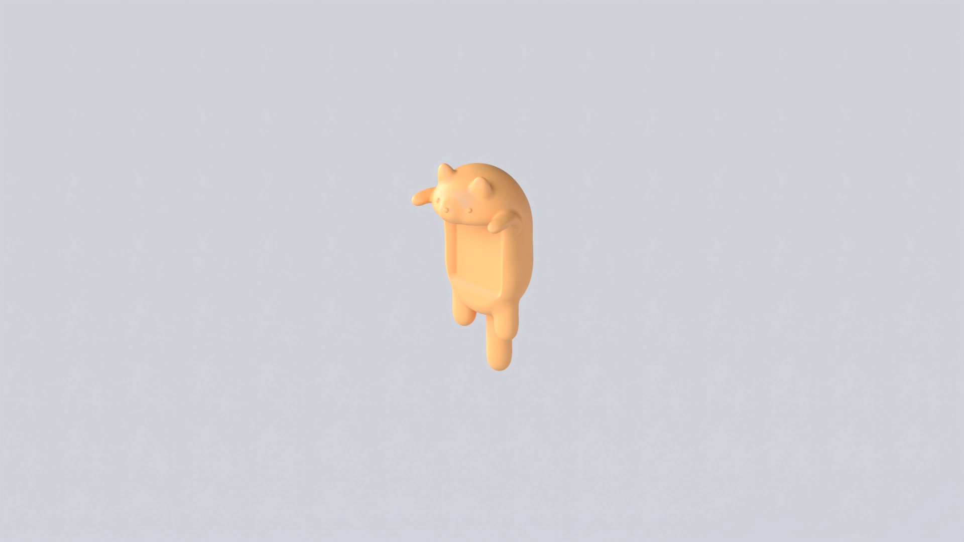 Cat phone gripper, a 3D model on Womp