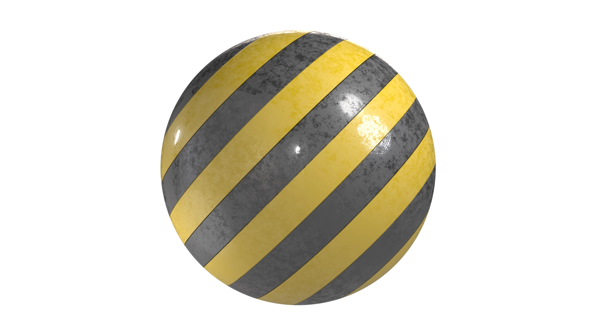 Caution Stripes, a 3D material on Womp