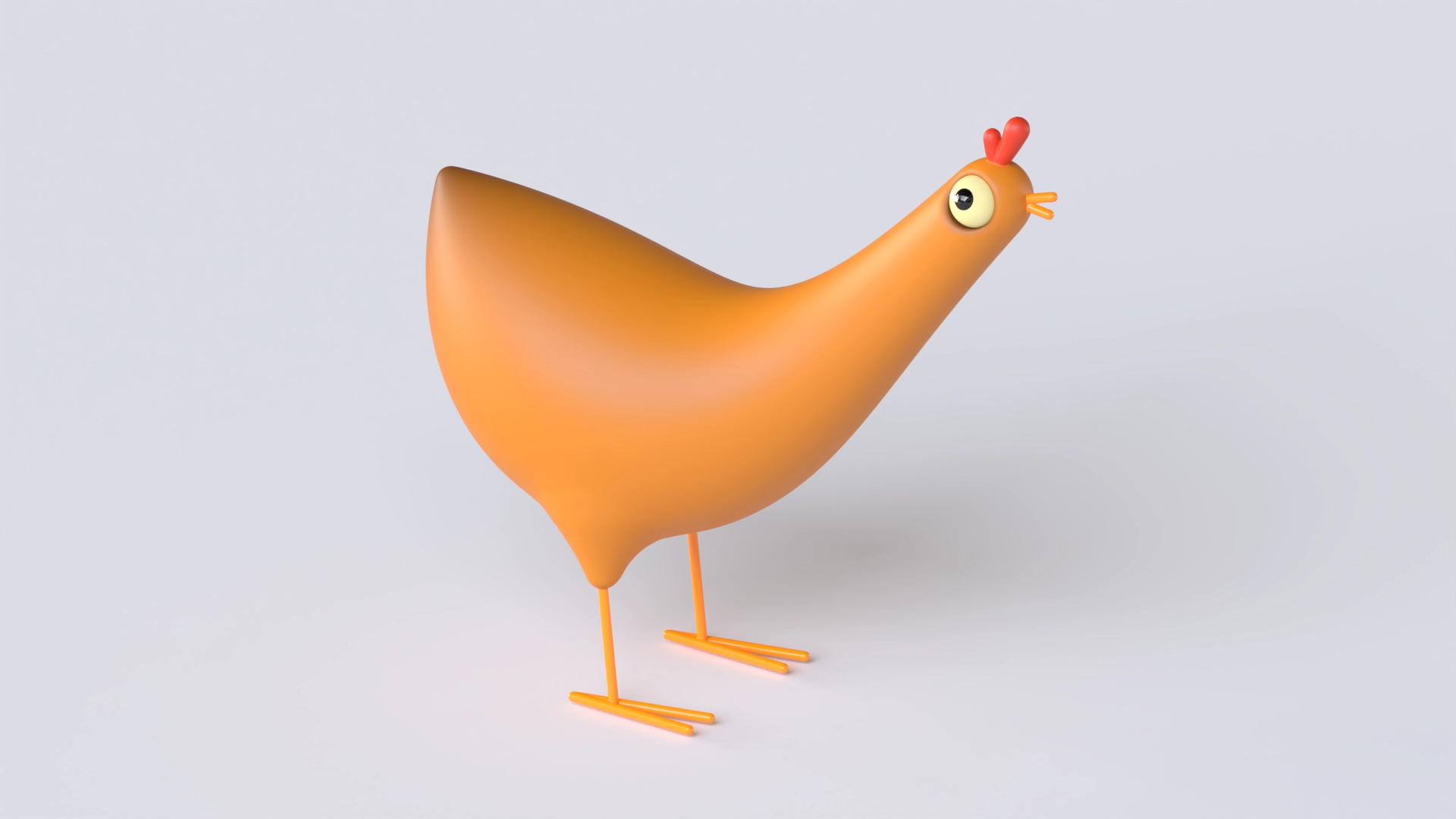 Chicken, a 3D model on Womp