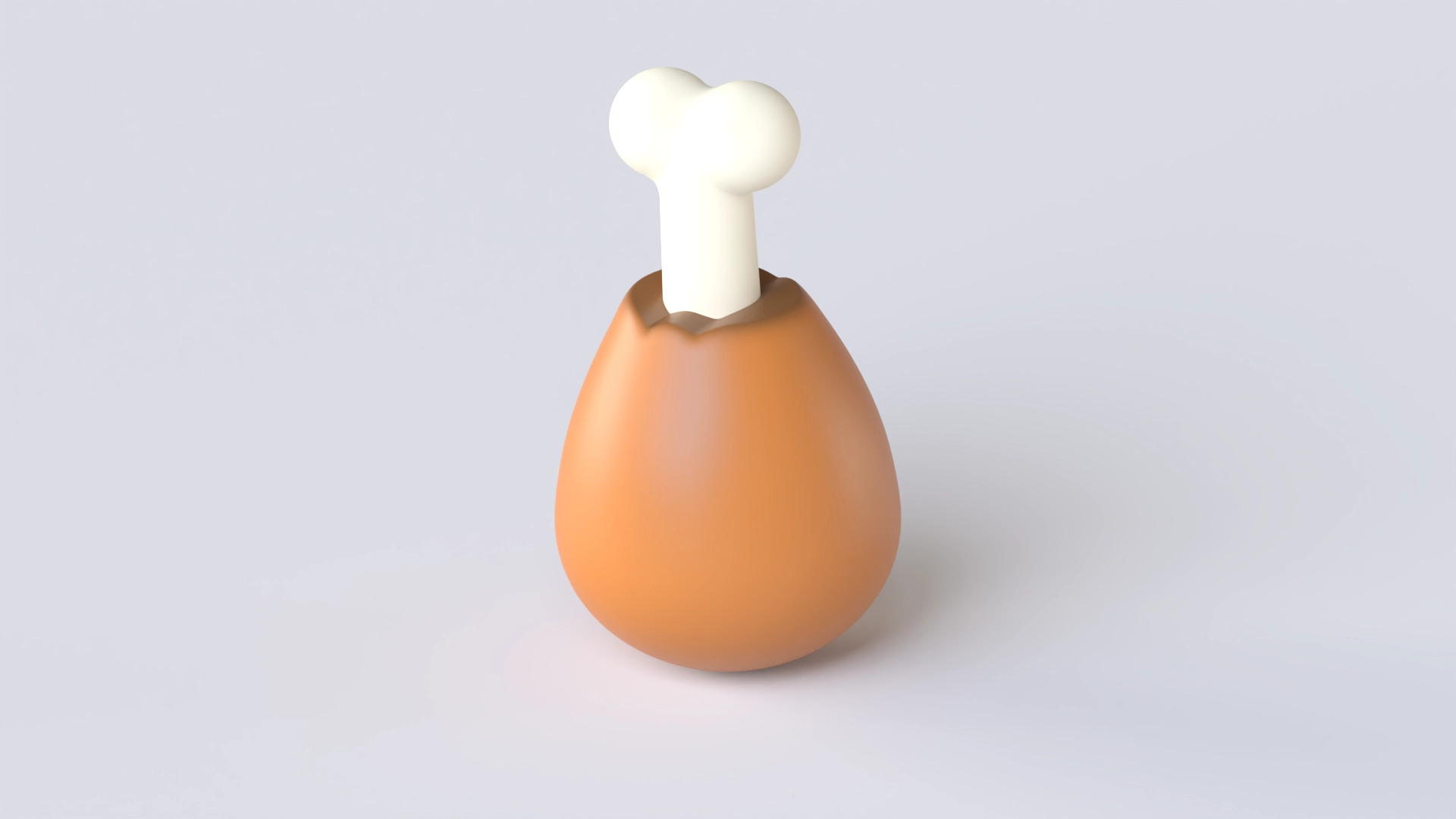 Chicken Thigh, a 3D model on Womp
