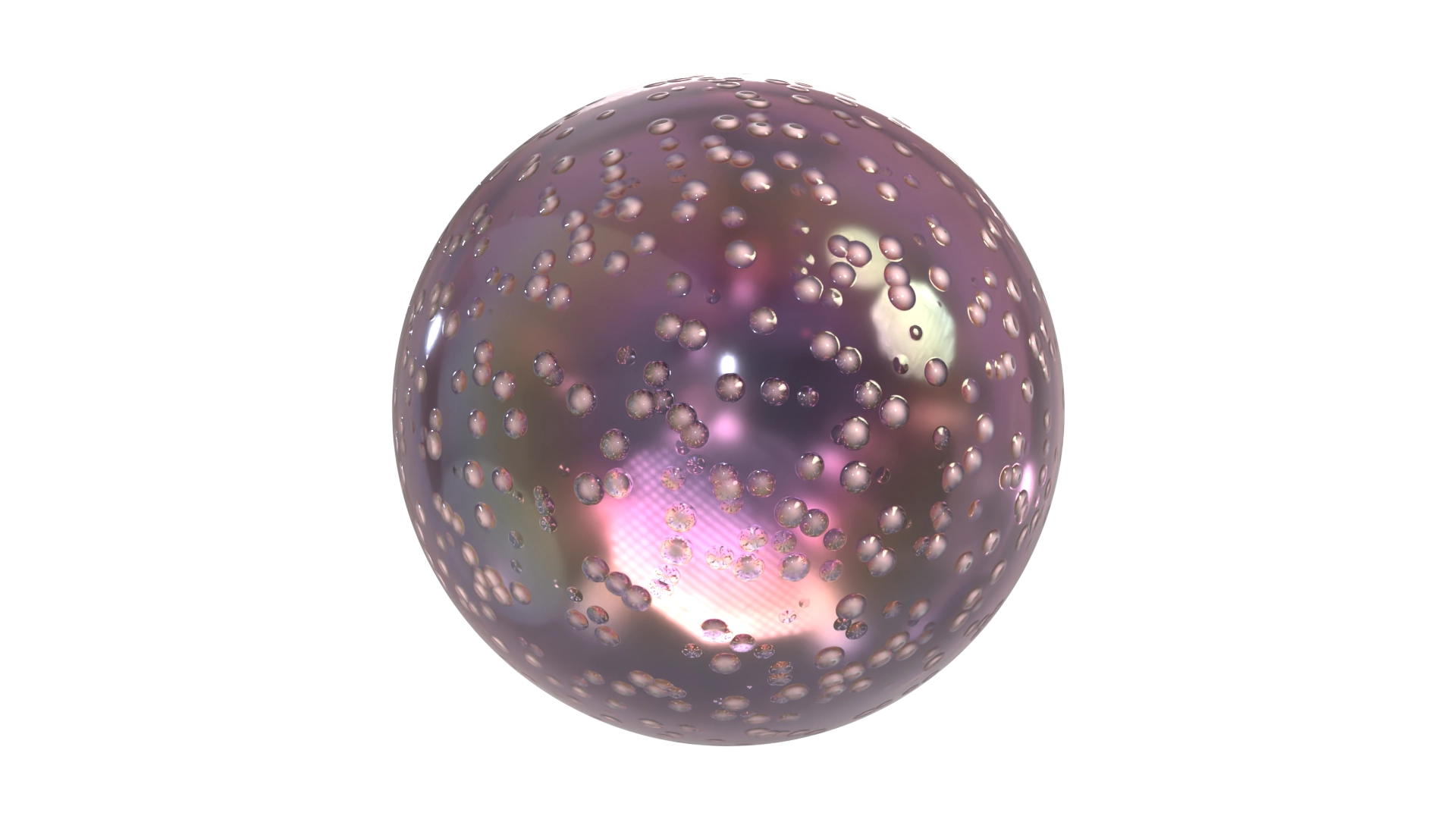 Clear Iridescent Bouncing Ball, a 3D material on Womp