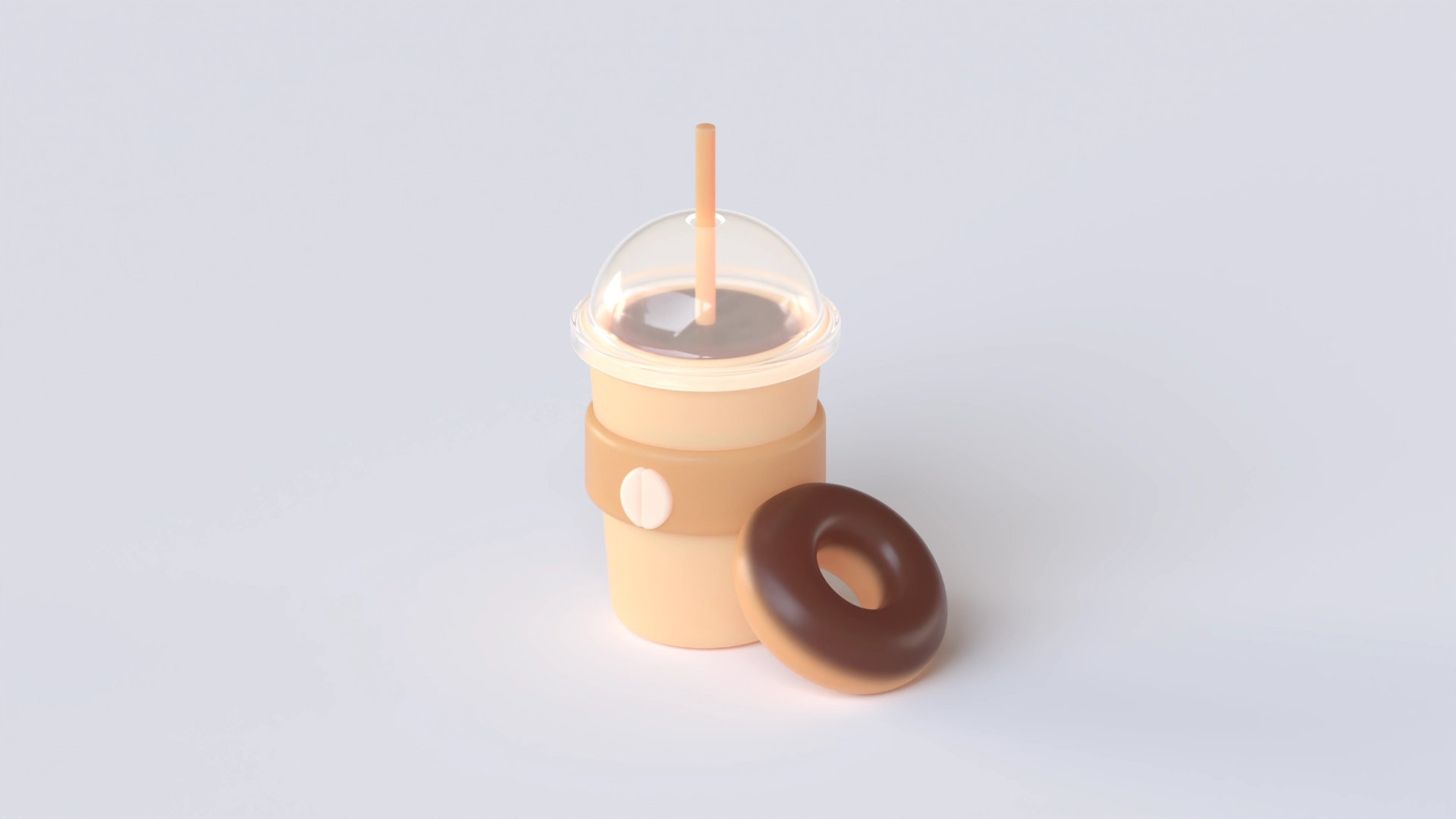 Coffee and Donut 1, a 3D model on Womp