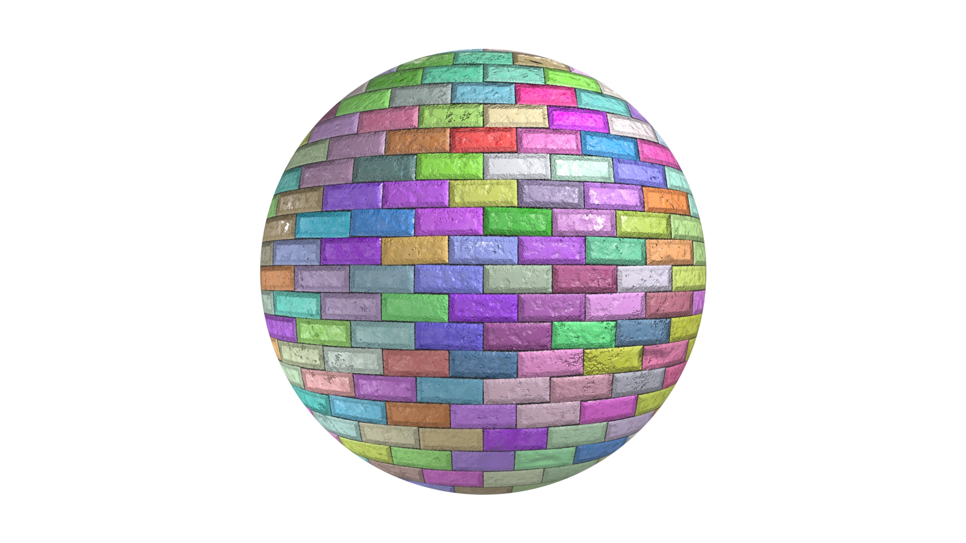 Colored Bricks, a 3D material on Womp