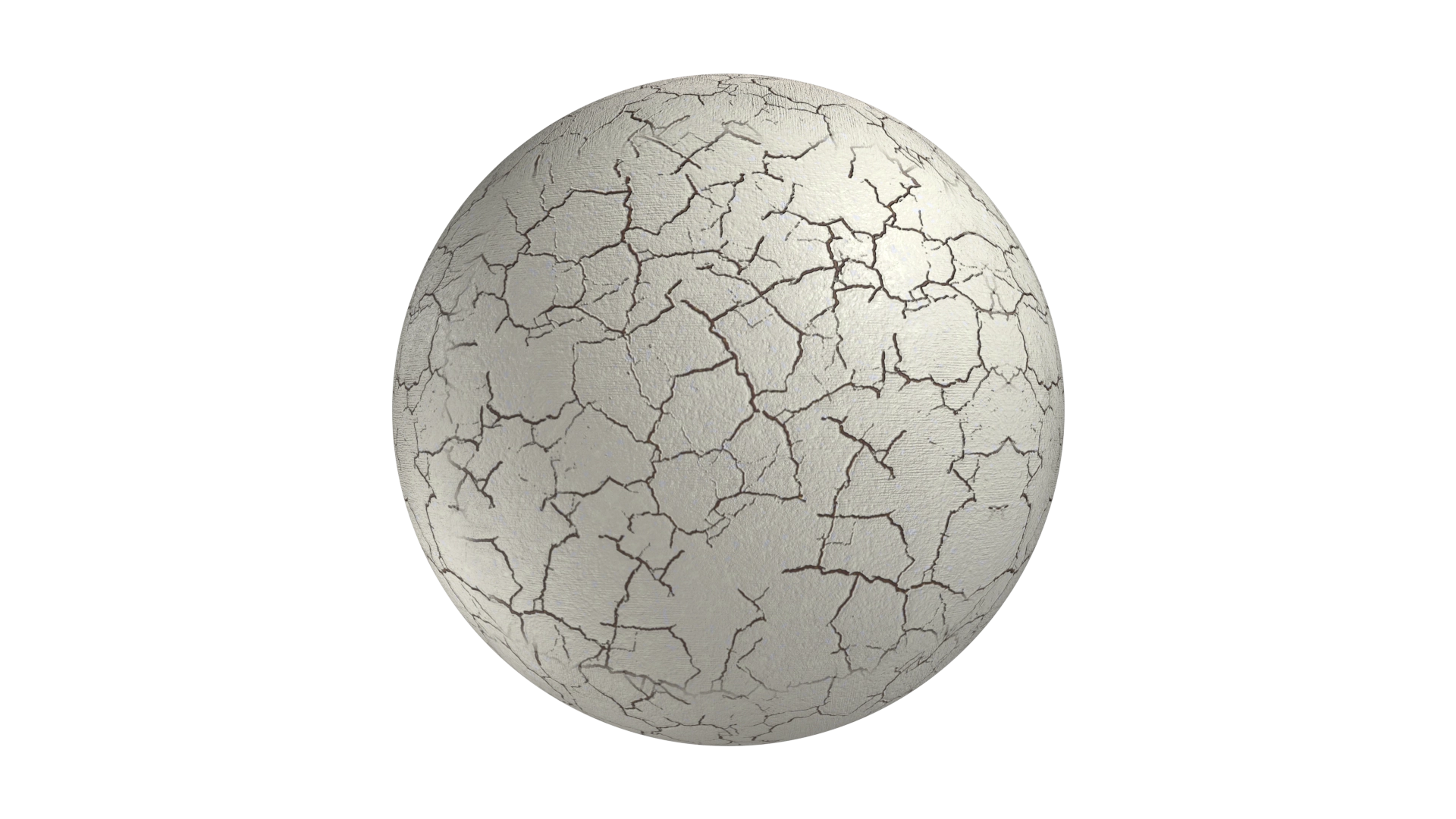 Cracked White Matte Ceramic, a 3D material on Womp