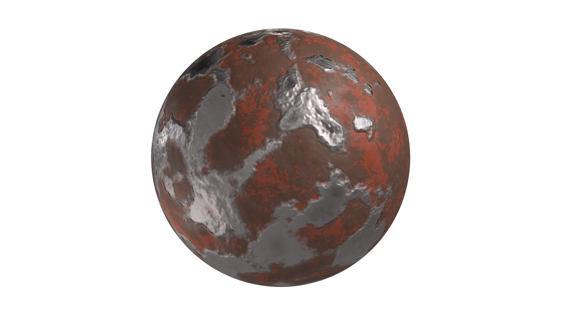 Damaged Metal, a 3D material on Womp
