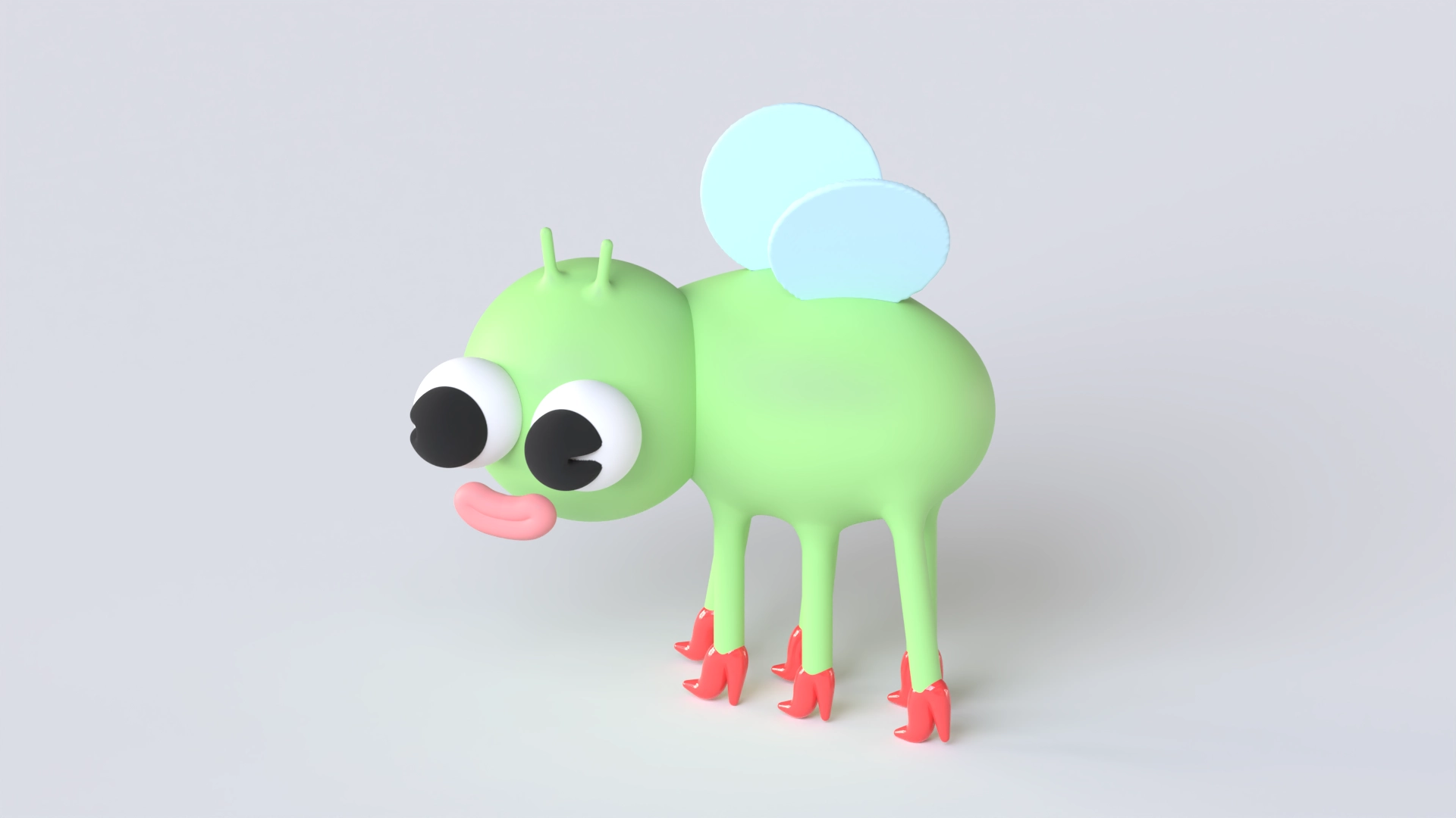 Fly Character, a 3D model on Womp