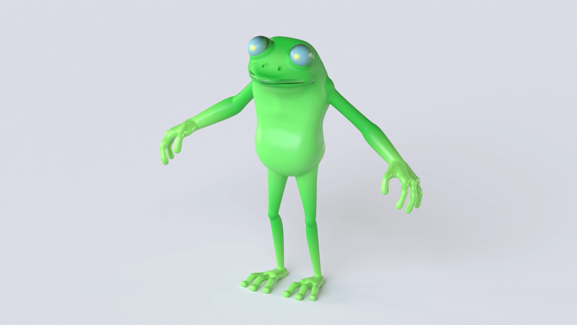 Frog, a 3D model on Womp