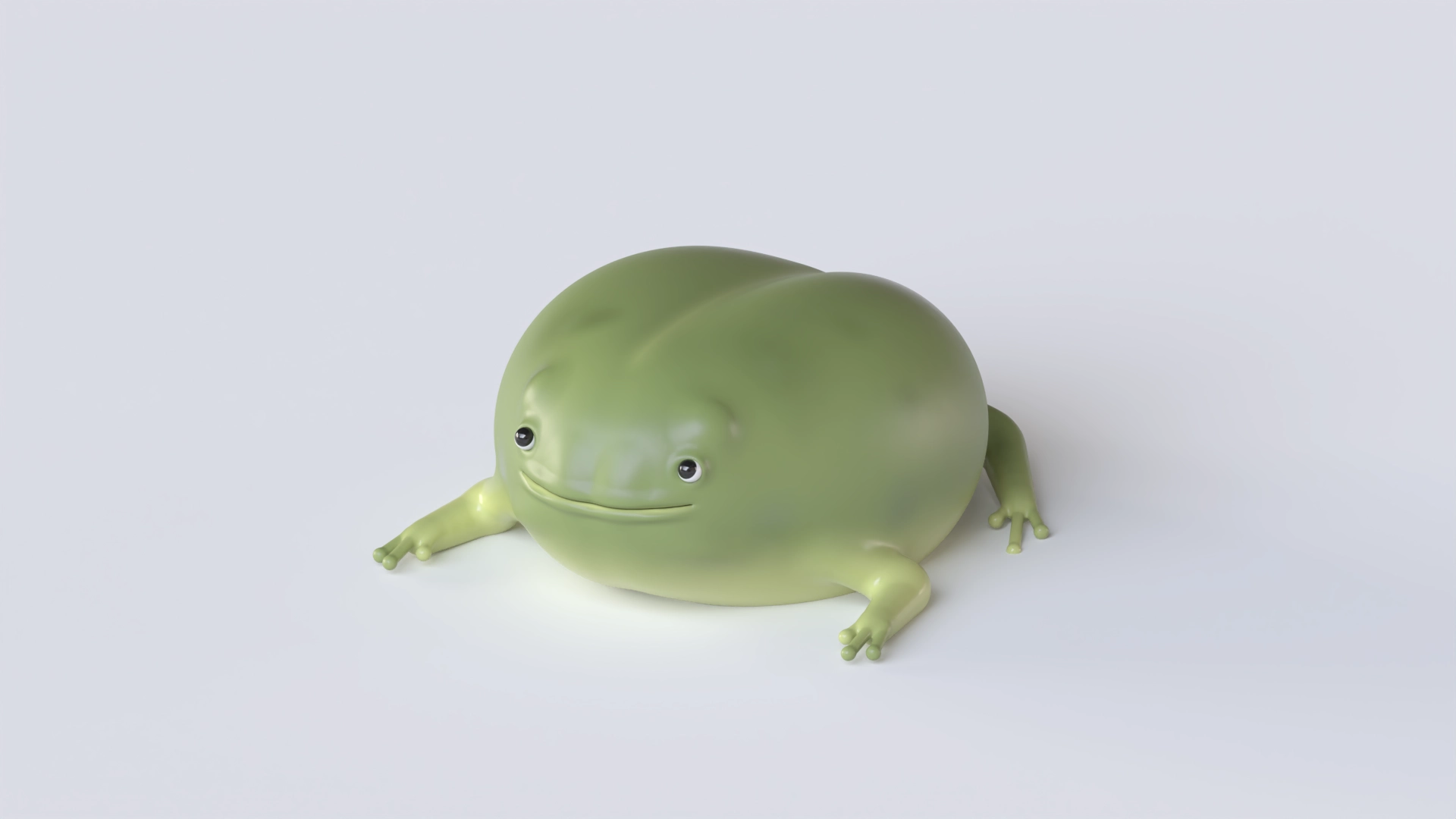 Frog, a 3D model on Womp