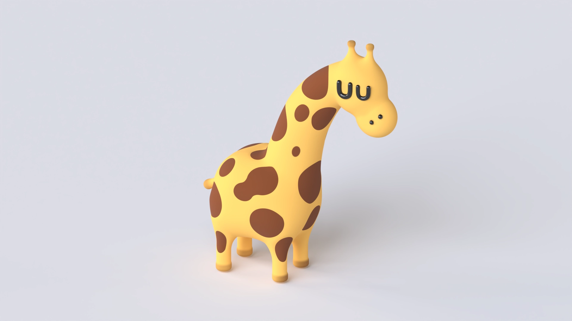 Giraffe Character, a 3D model on Womp