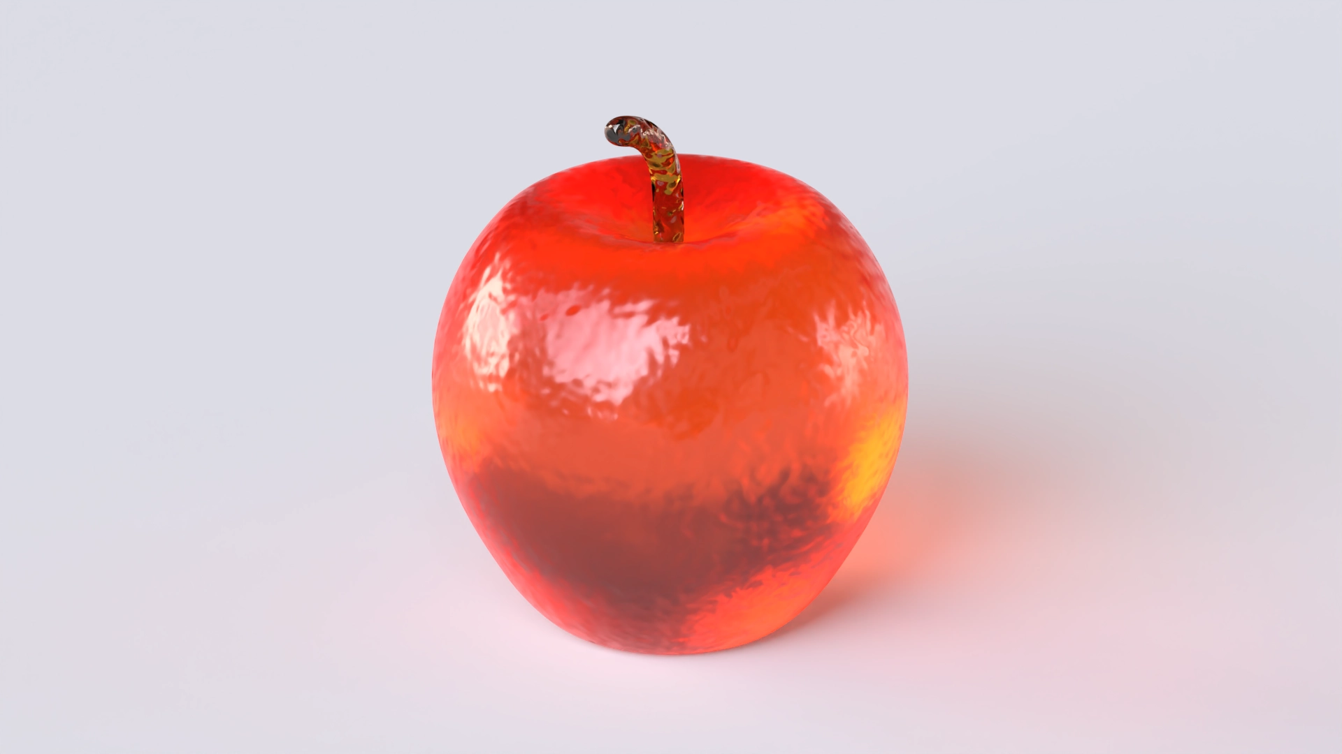 Glass Apple, a 3D model on Womp