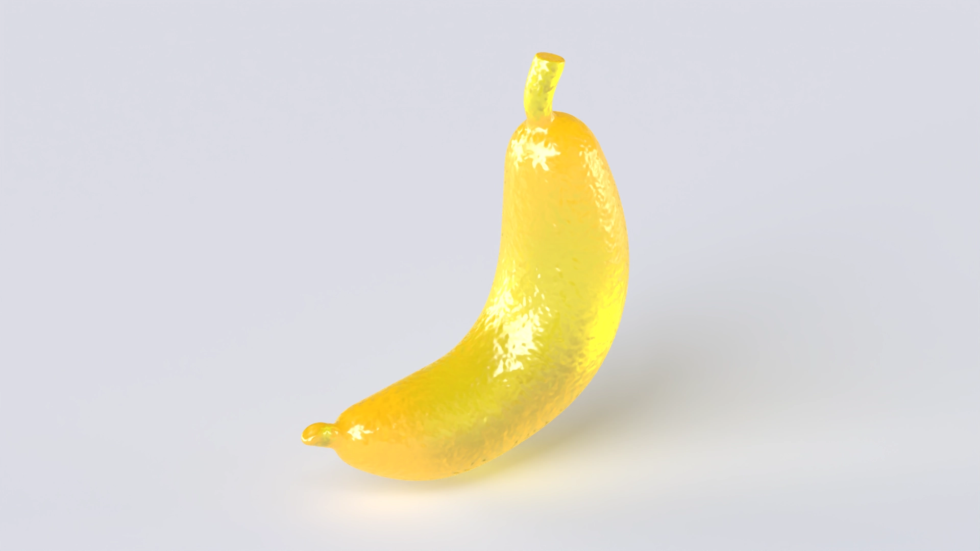 Glass Banana, a 3D model on Womp
