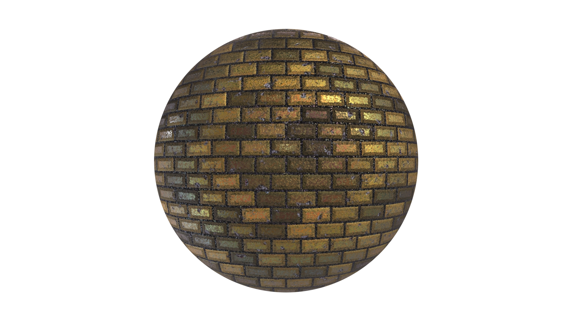 Gold Bricks, a 3D material on Womp