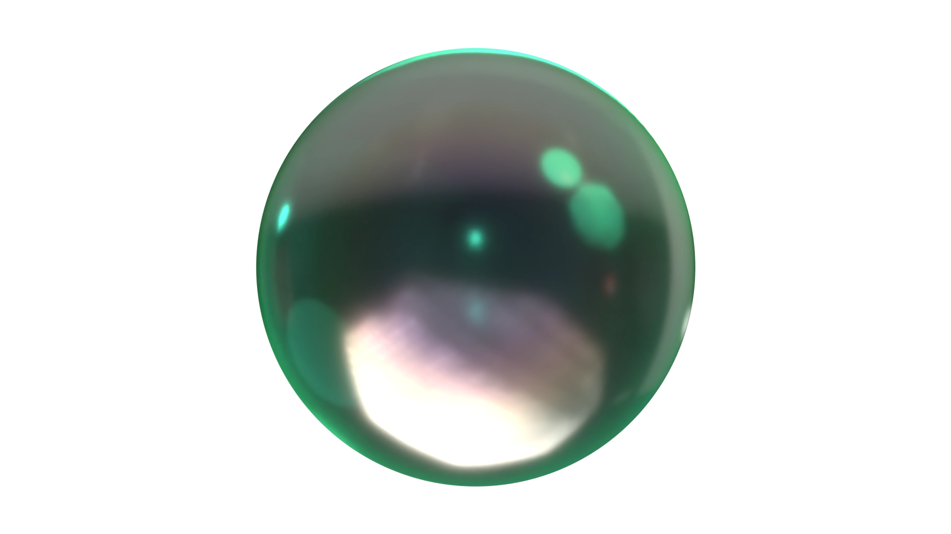 Green Iridescent Glass, a 3D material on Womp