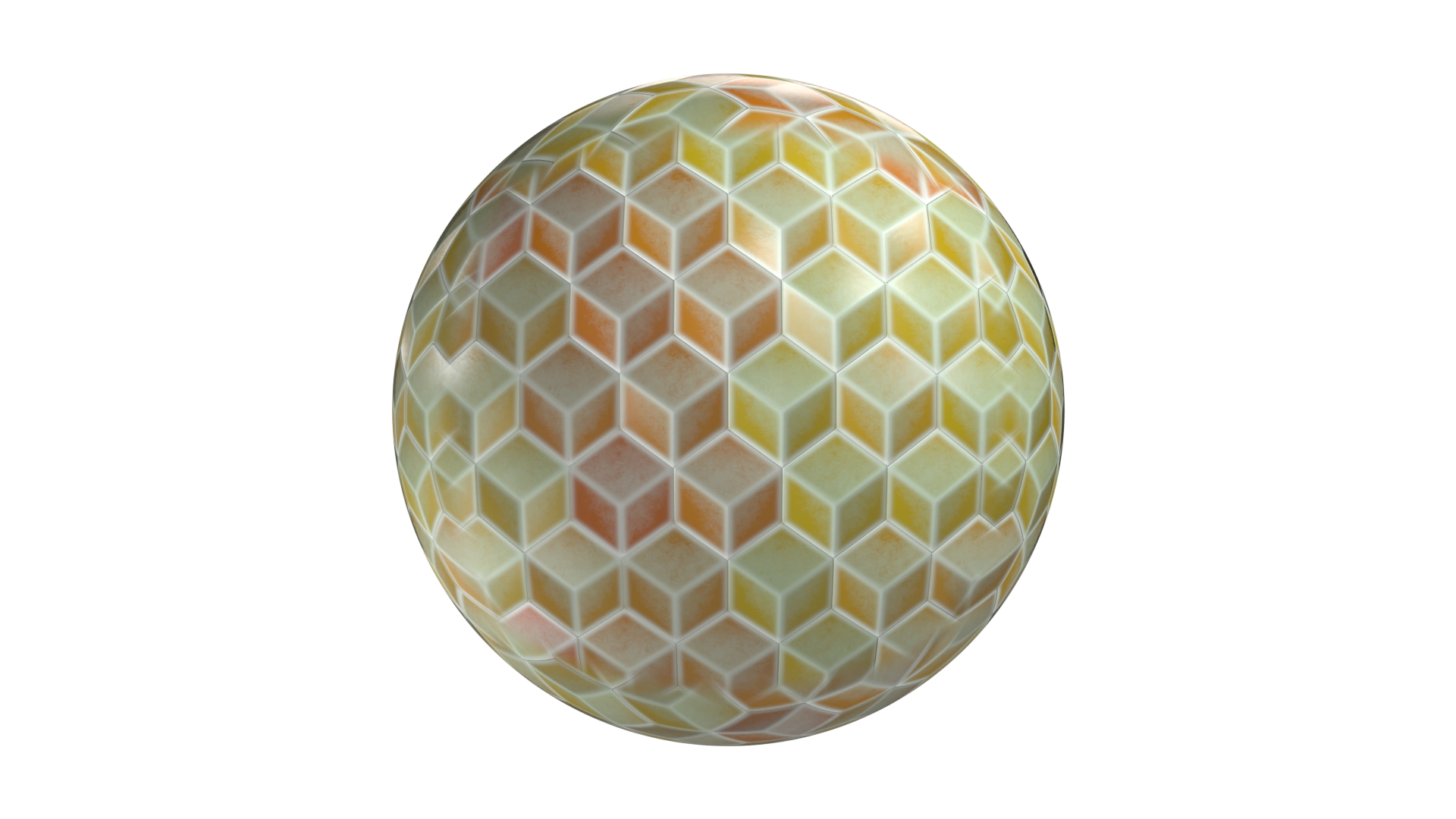 Hexagonal Brown Tiles, a 3D material on Womp