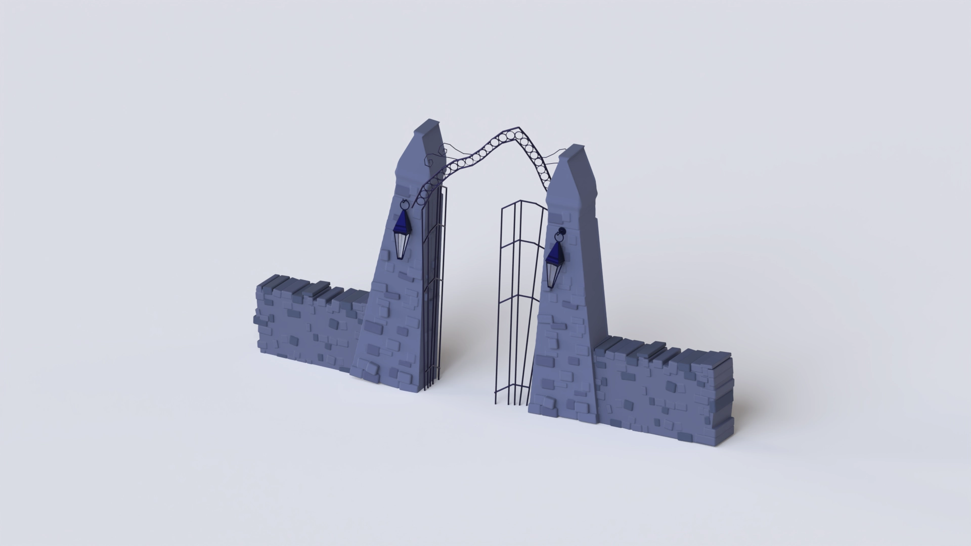 Horror Gate, a 3D model on Womp