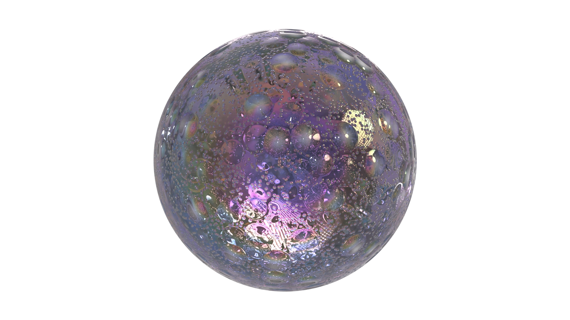 Iridescent Bubbles, a 3D material on Womp