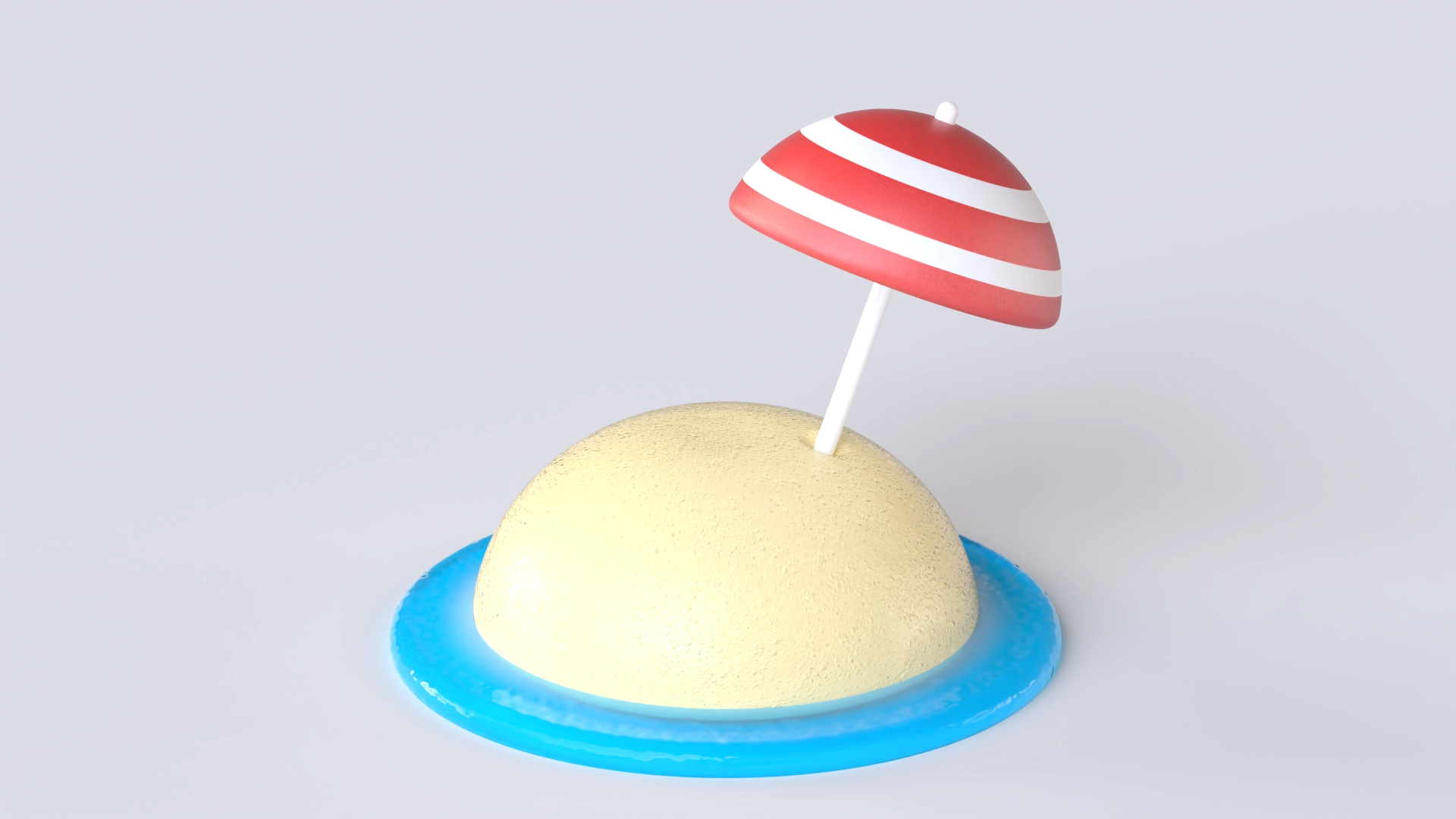 Island, a 3D model on Womp