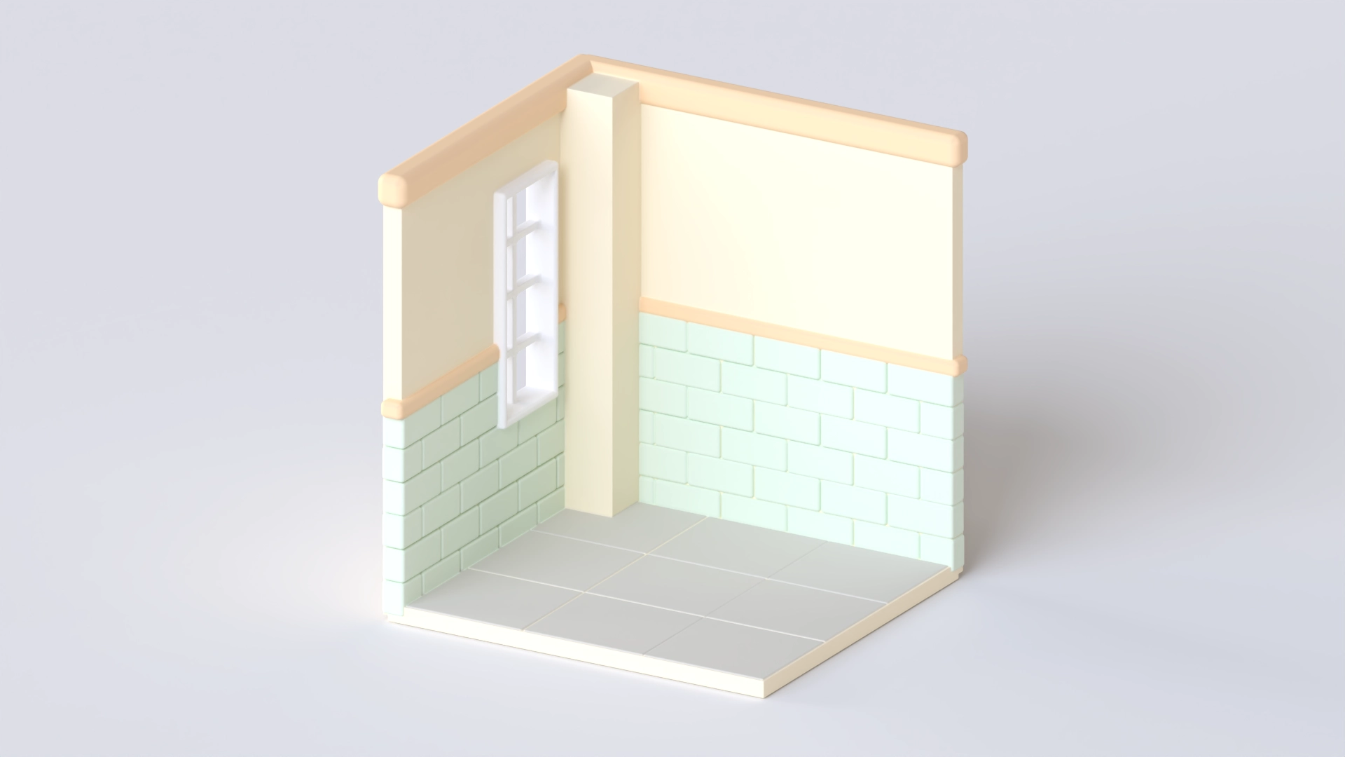 Isometric Room 3, a 3D model on Womp