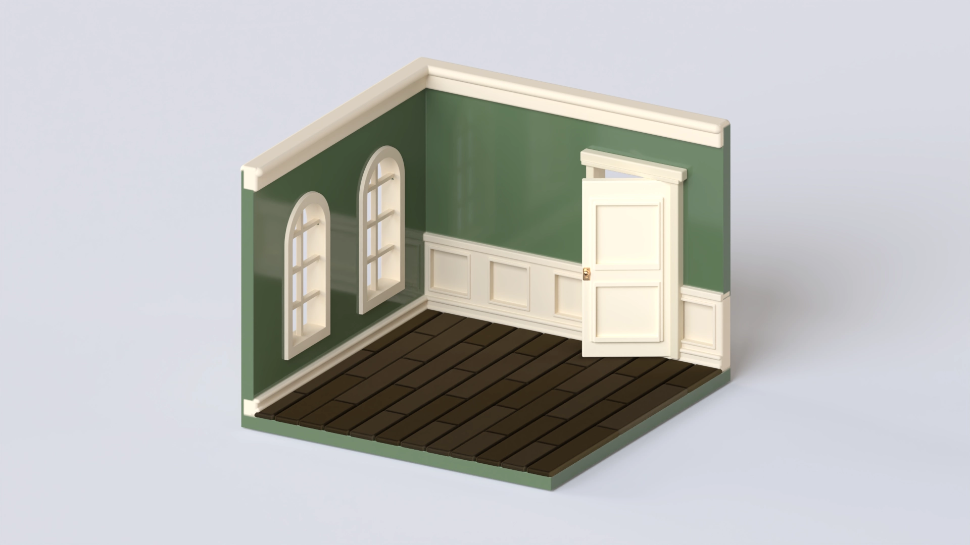 Isometric Room 5, a 3D model on Womp