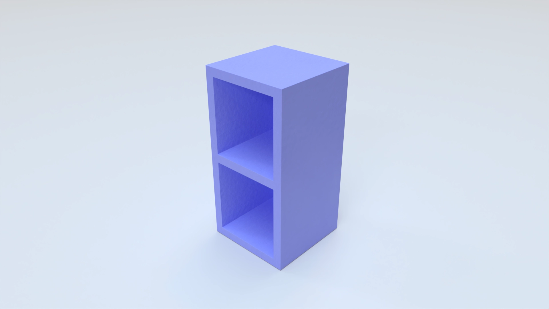 Little Desk Shelf Template, a 3D model on Womp