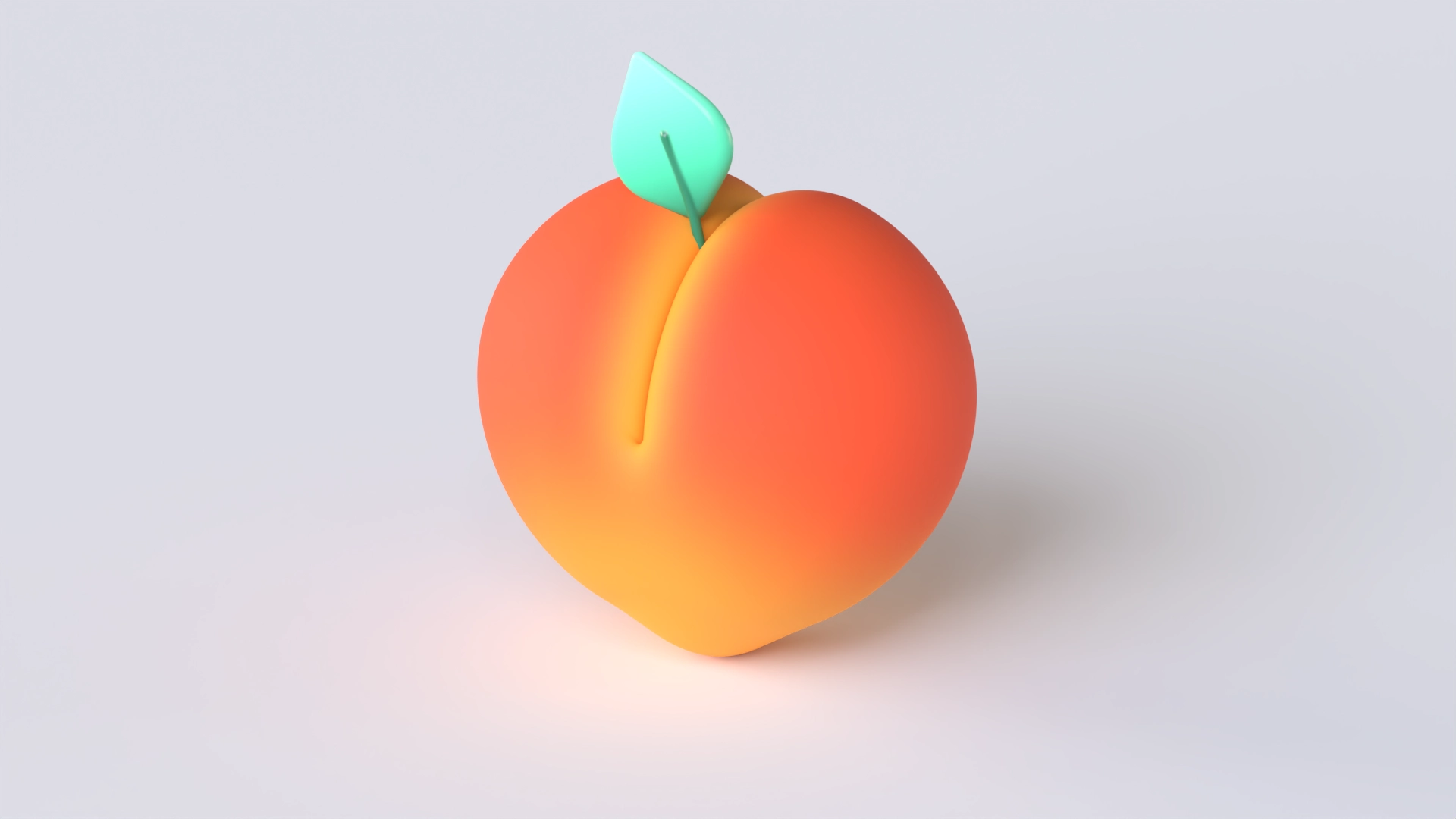 Peach, a 3D model on Womp