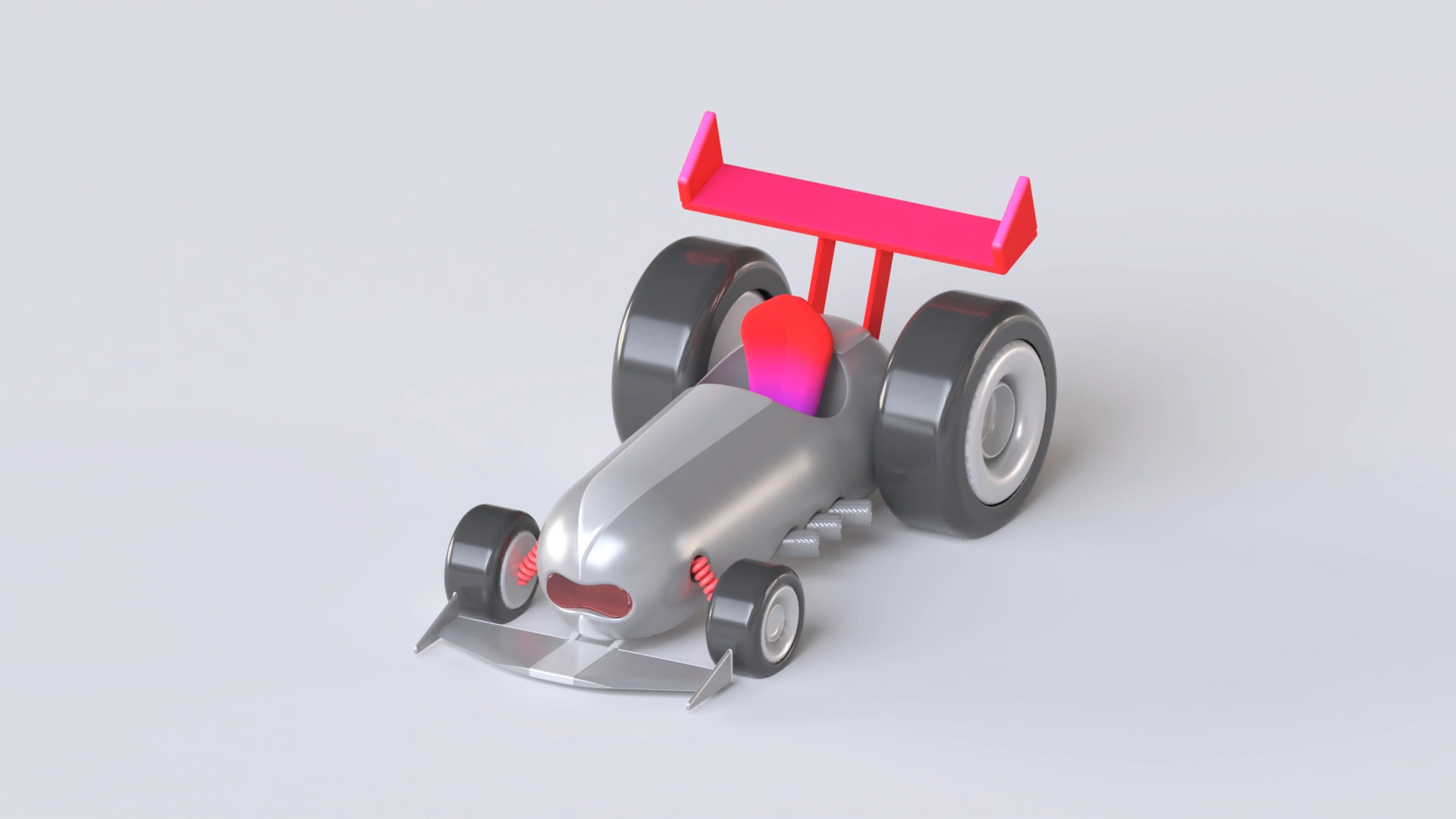 Racecar 4, a 3D model on Womp