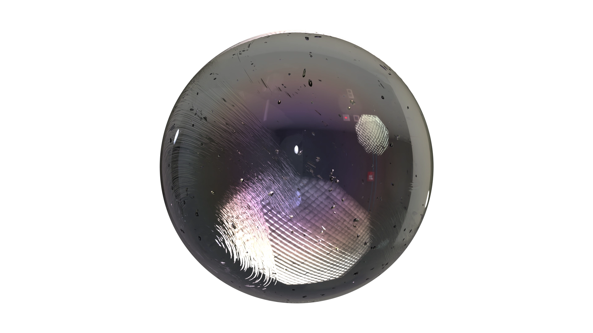 Scratched Iridescent Resin, a 3D material on Womp