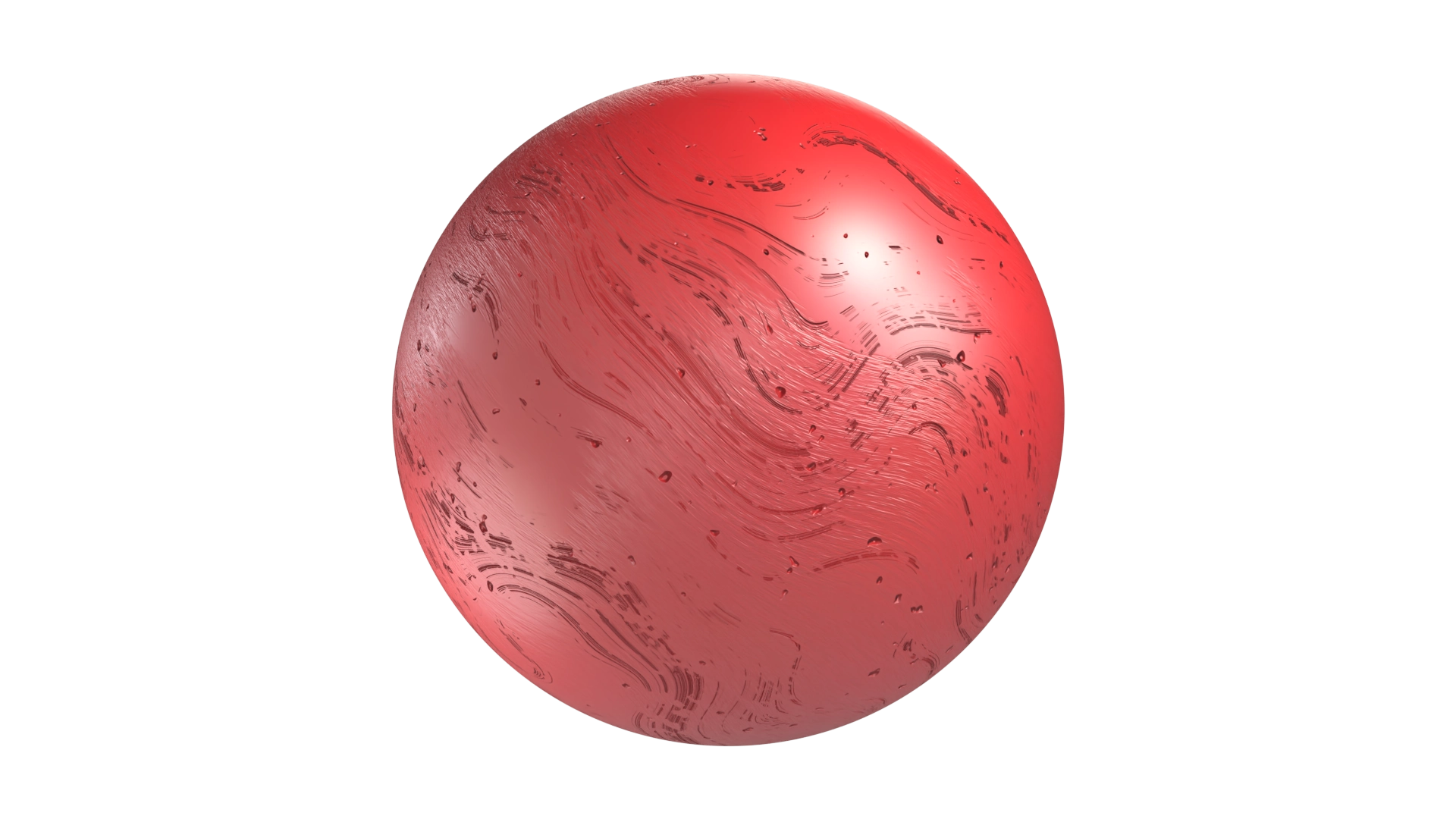 Scratched Plastic- Red, a 3D material on Womp