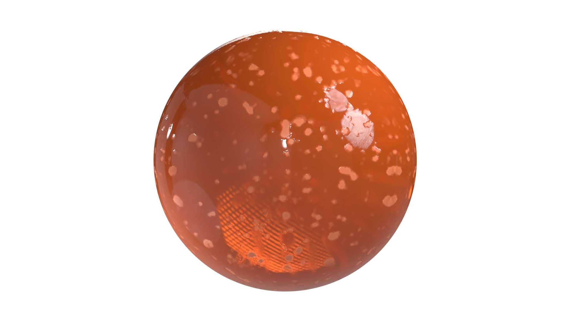 Spotted Orange Translucent Plastic, a 3D material on Womp