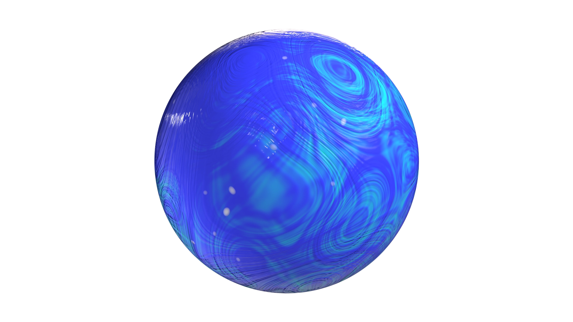 Swirled Blue Clay, a 3D material on Womp