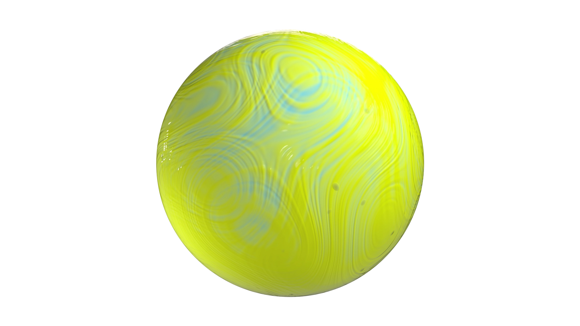 Swirled Lime Yellow Clay, a 3D material on Womp