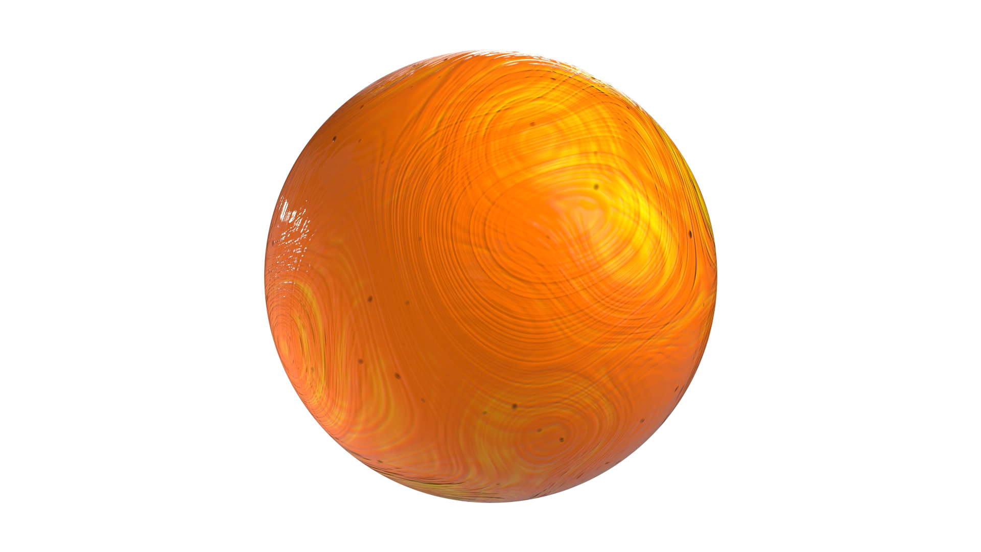 Swirled Orange Clay, a 3D material on Womp