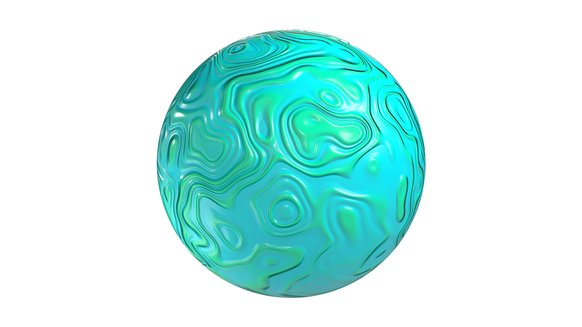 Swirls Green, a 3D material on Womp