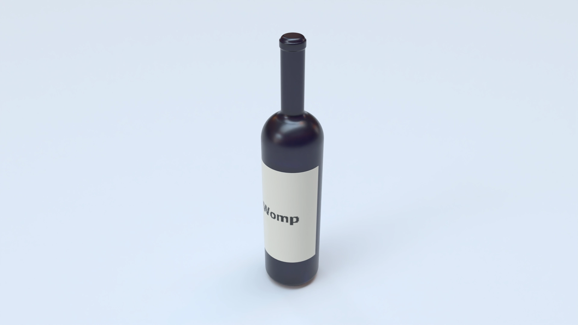 Vine Bottle mockup, a 3D model on Womp