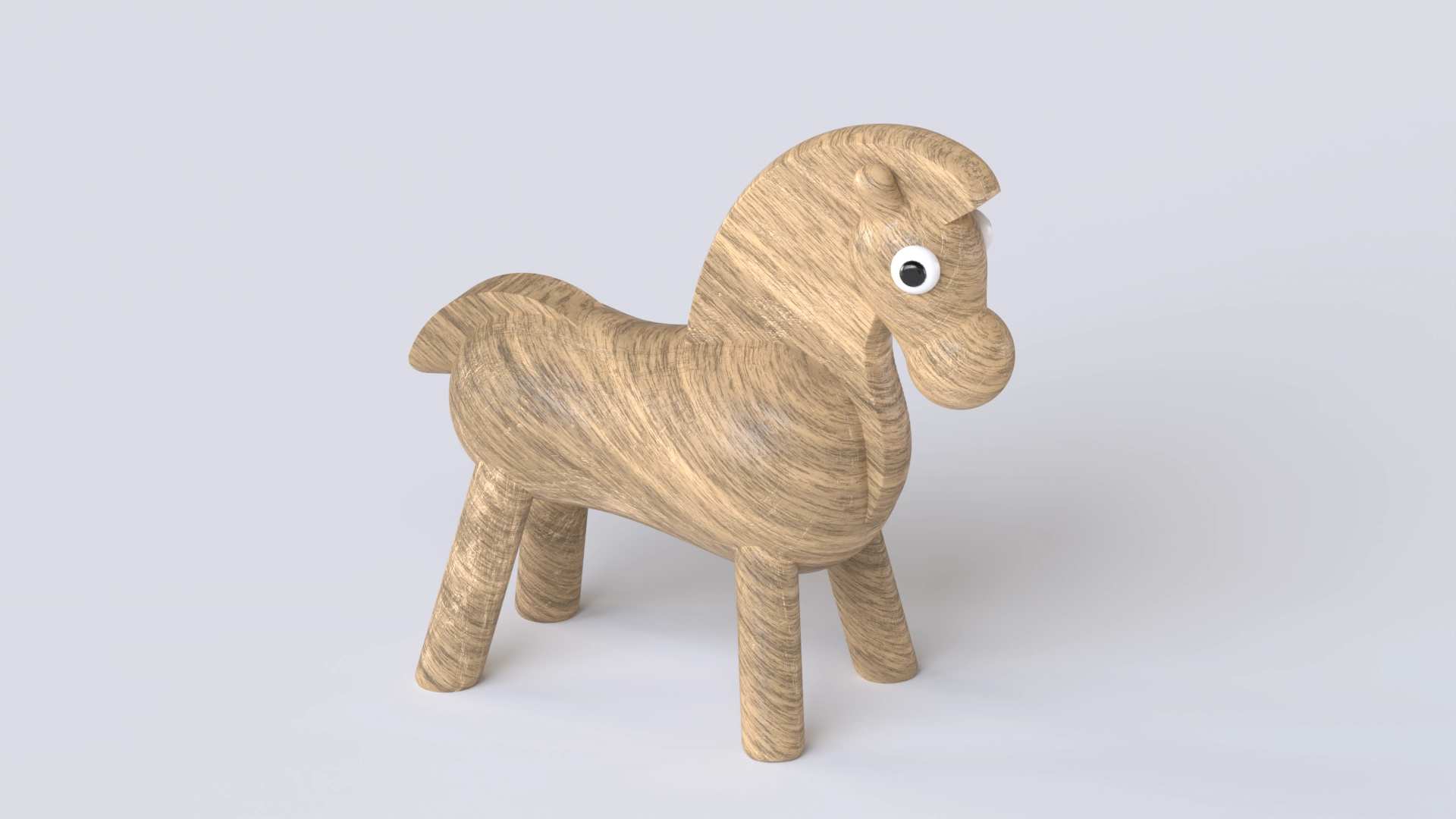 Wooden Horse, a 3D model on Womp